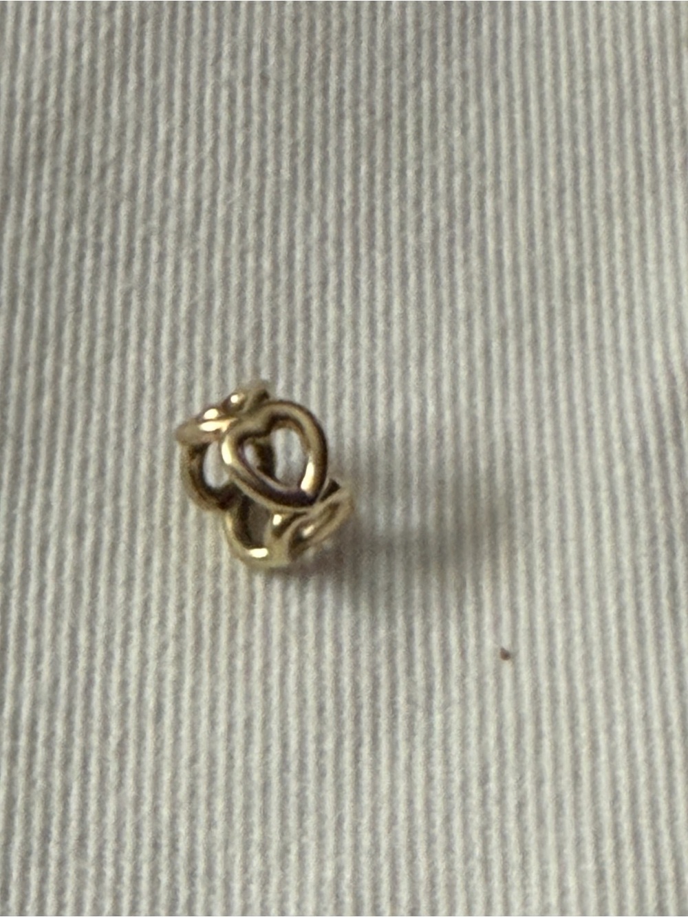 Pandora 14K Gold Open Heart Spacer Charm #750454 - PA186